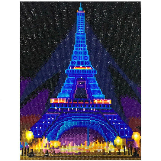 Eiffel Tower LED Diamond Kit - Diamond Painting