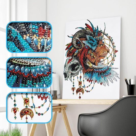 Spiritueller Löwe - Spezial Diamond Painting - Diamond Painting