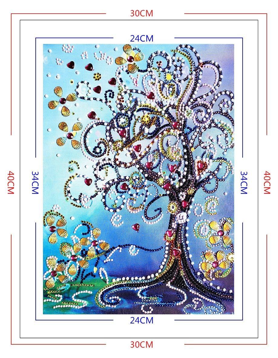 Magischer Blumenbaum - Spezial Diamond Painting - Diamond Painting