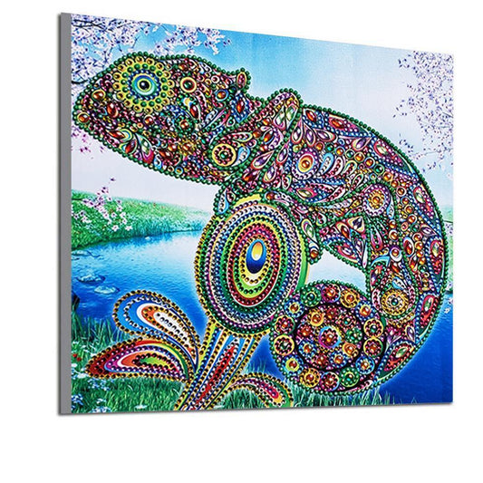 Bunte Amphibie - Spezial Diamond Painting - Diamond Painting