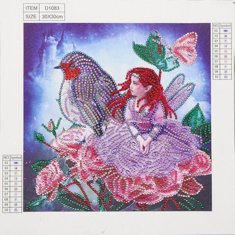 Fee und der Spatz - Spezial Diamond Painting - Diamond Painting