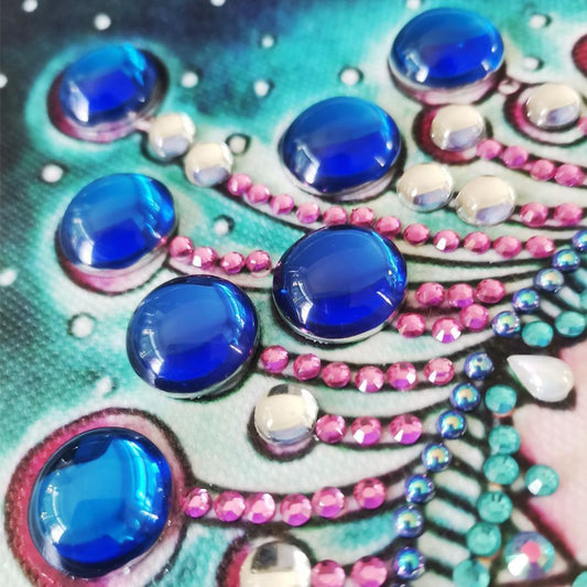 Juwelenbesetzter Vogel - Spezial Diamond Painting - Diamond Painting