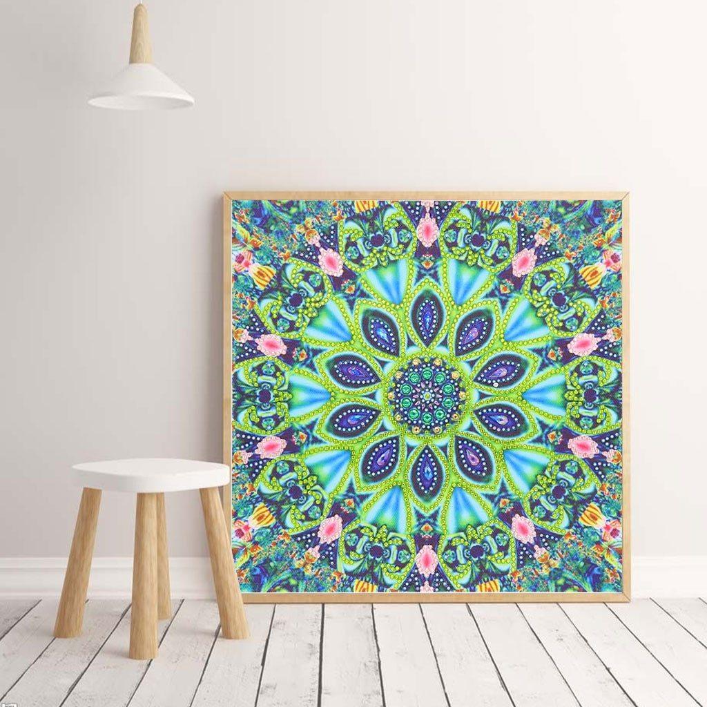 Abstraktes Mandala - Spezial Diamond Painting - Diamond Painting