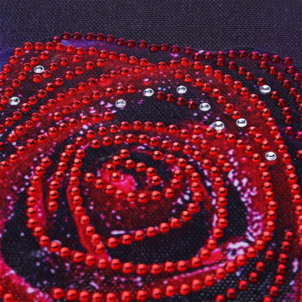 Eine rote Rose - Spezial Diamond Painting - Diamond Painting