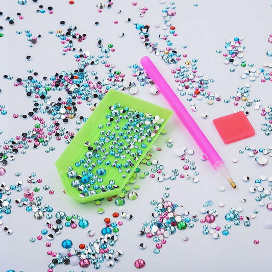 Entzückende schwarze Katze - Spezial Diamond Painting - Diamond Painting