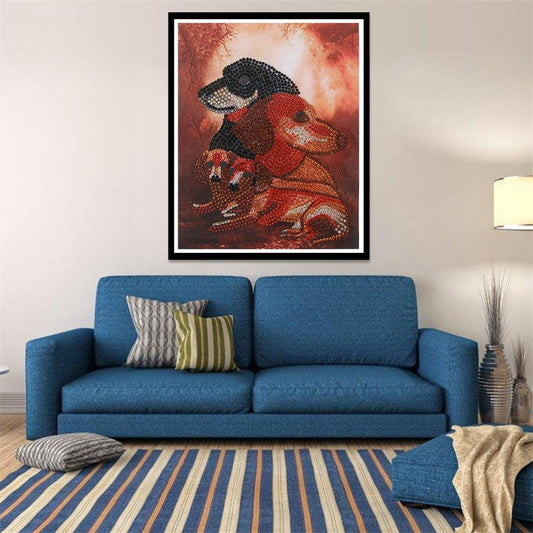 Hundepaar - Spezial Diamond Painting - Diamond Painting