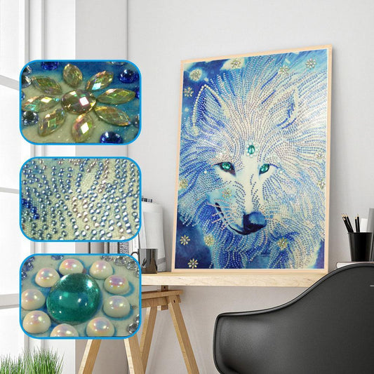 Wolf-Eulen-Tiere - Spezial Diamond Painting - Diamond Painting