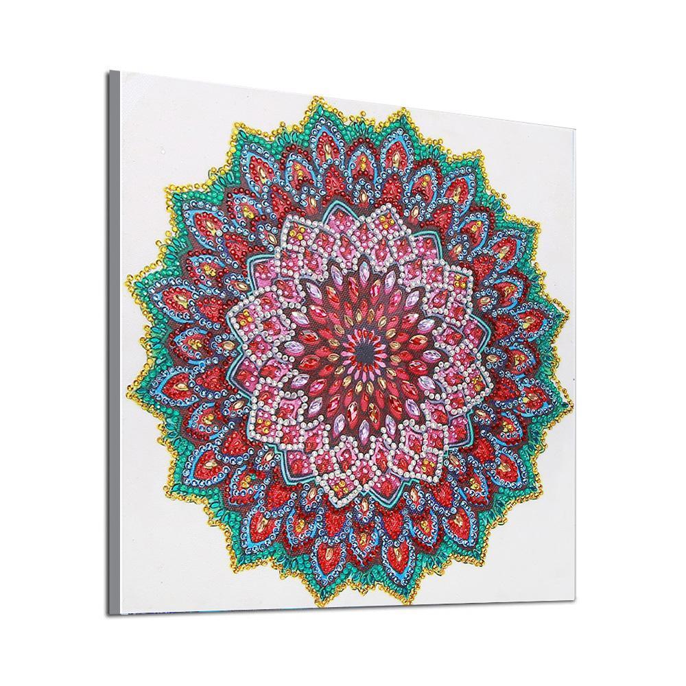 Mandala Blume - Spezial Diamond Painting - Diamond Painting