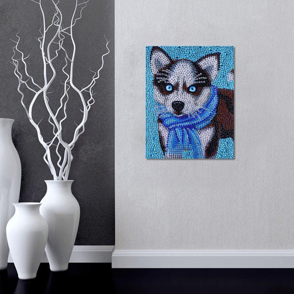 Entzückender Husky - Spezial Diamond Painting - Diamond Painting