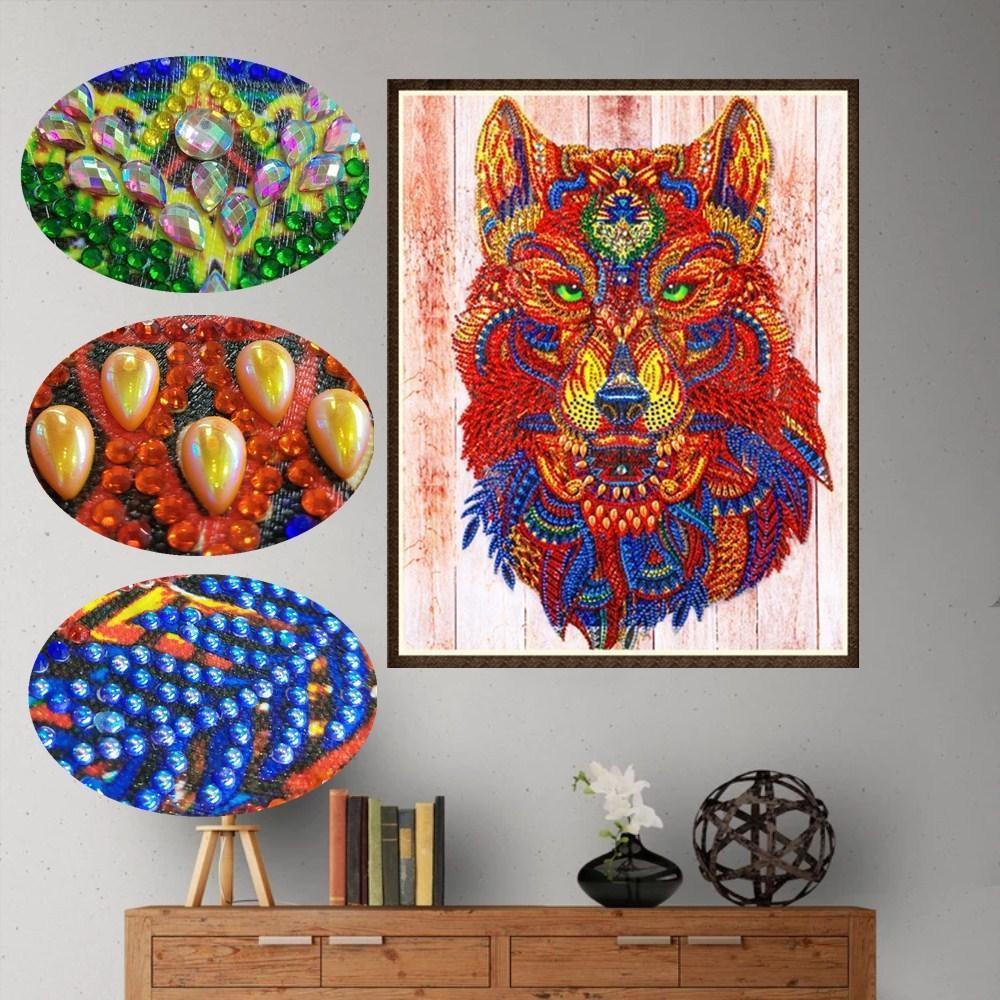 Uralter mythischer Wolf - Spezial Diamond Painting - Diamond Painting