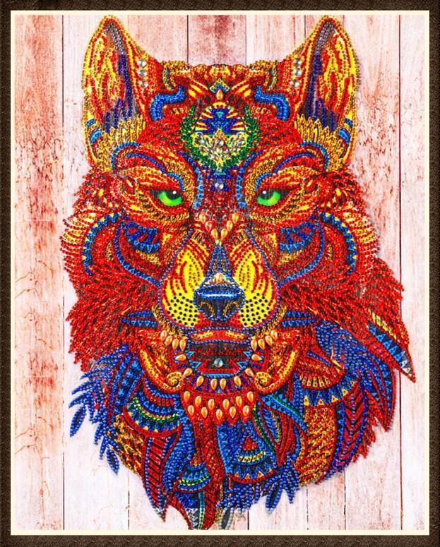 Uralter mythischer Wolf - Spezial Diamond Painting - Diamond Painting