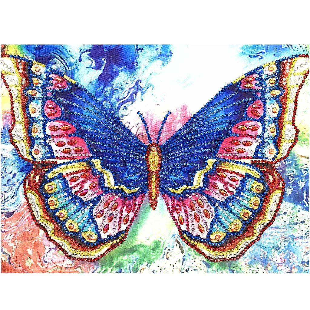 Bunter Schmetterling - Spezial Diamond Painting - Diamond Painting