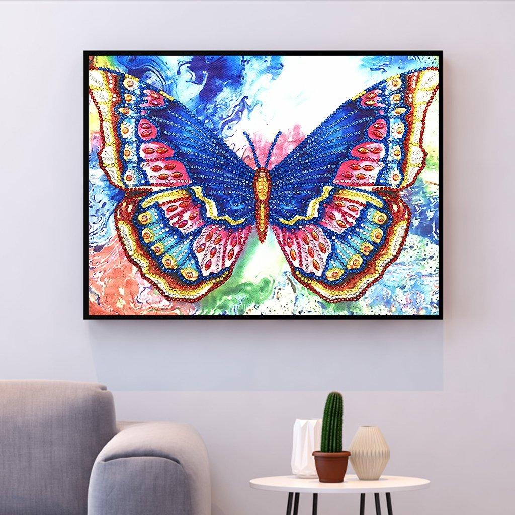 Bunter Schmetterling - Spezial Diamond Painting - Diamond Painting