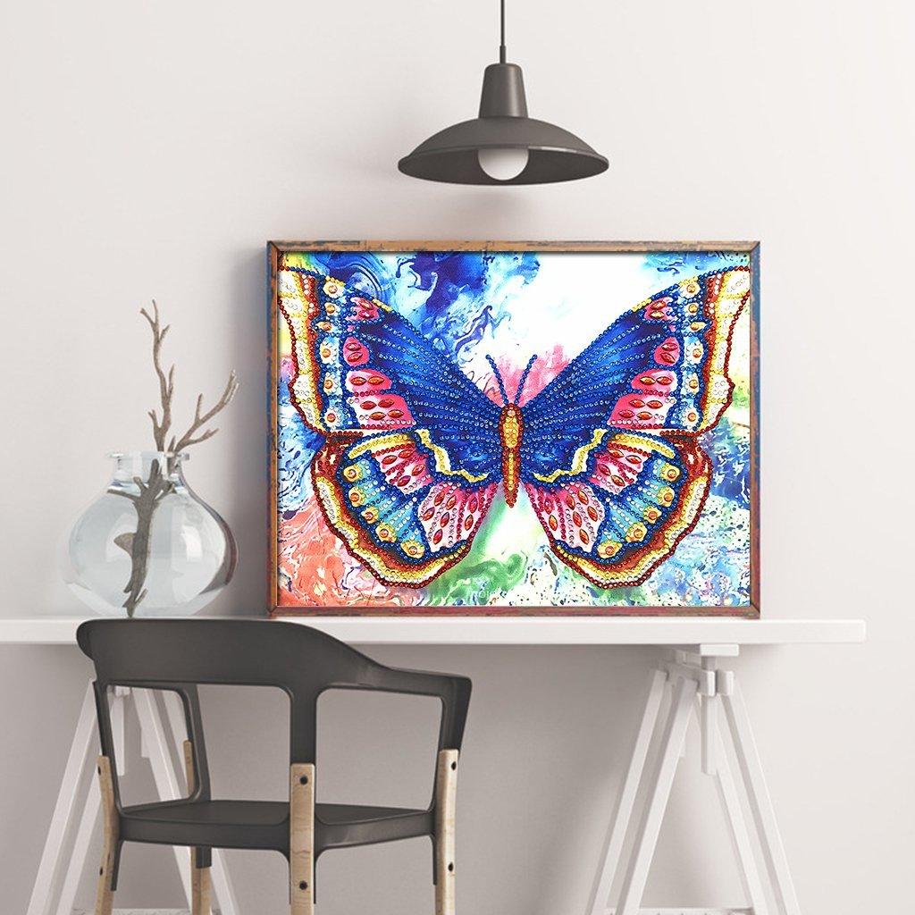 Bunter Schmetterling - Spezial Diamond Painting - Diamond Painting