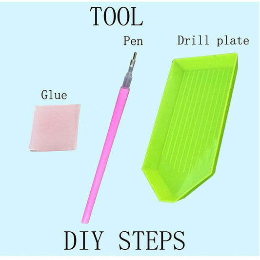 Katze und Eule - Spezial Diamond Painting - Diamond Painting