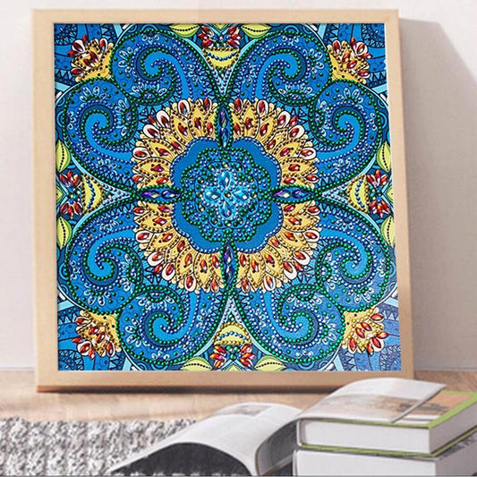 Blaue Blume - Spezial Diamond Painting - Diamond Painting