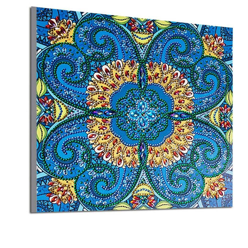 Blaue Blume - Spezial Diamond Painting - Diamond Painting