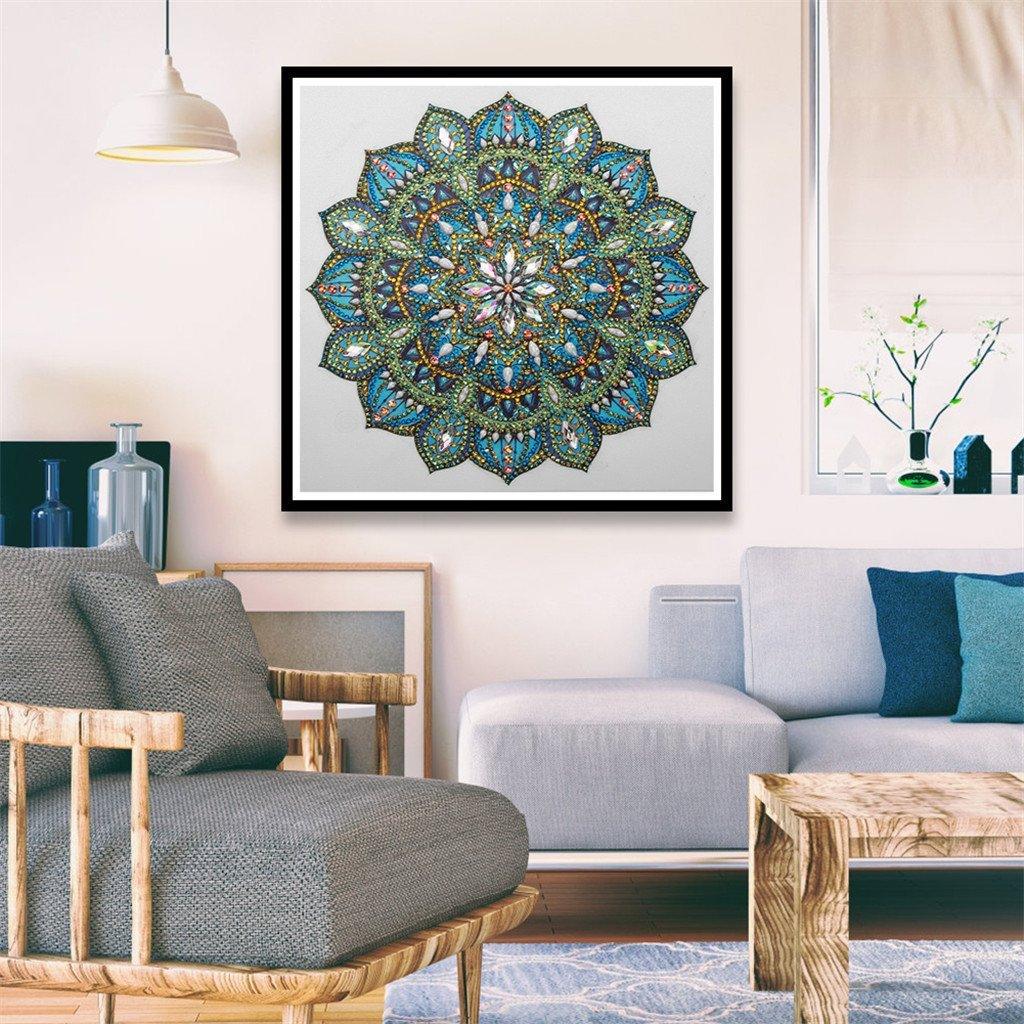 Grünes Mandala - Spezial Diamond Painting - Diamond Painting