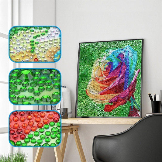 Bunte Rosenblüten Spezial Diamond Painting - Diamond Painting