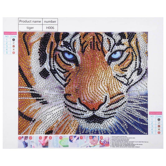 Sibirischer Tiger - Spezial Diamond Painting - Diamond Painting