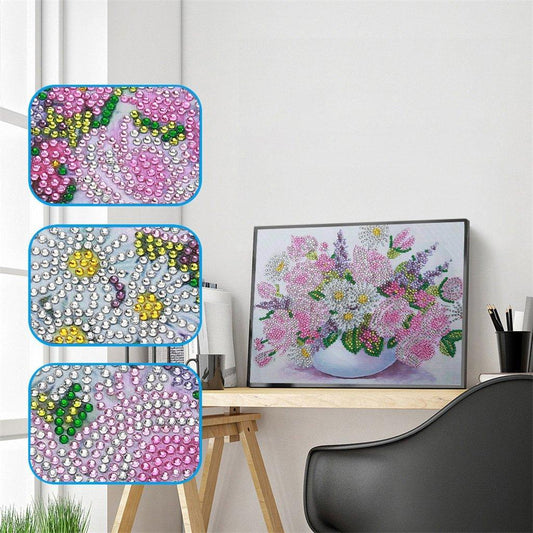 Blumenvase - Spezial Diamond Painting - Diamond Painting