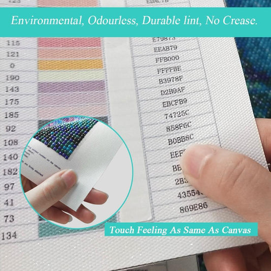 Broschüre mit den Farbcodes für Diamantmalerei - Diamond Painting