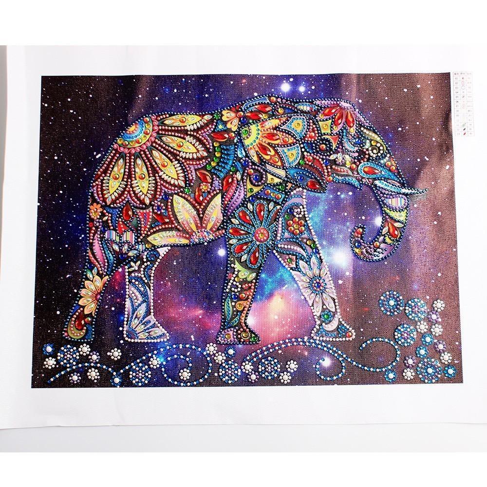Galaxie Elefant Spezial kunst - Diamond Painting