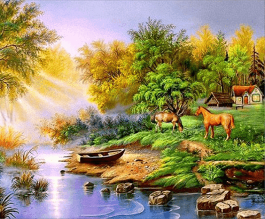 Natürliche Schönheit DIY Diamond Painting - Diamond Painting