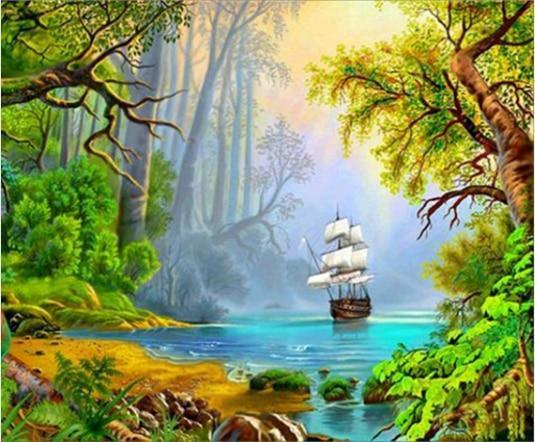 Natürliche Schönheit DIY Diamond Painting - Diamond Painting