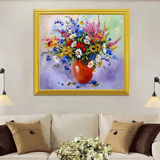 Frische Blumen DIY Malerei - Diamond Painting