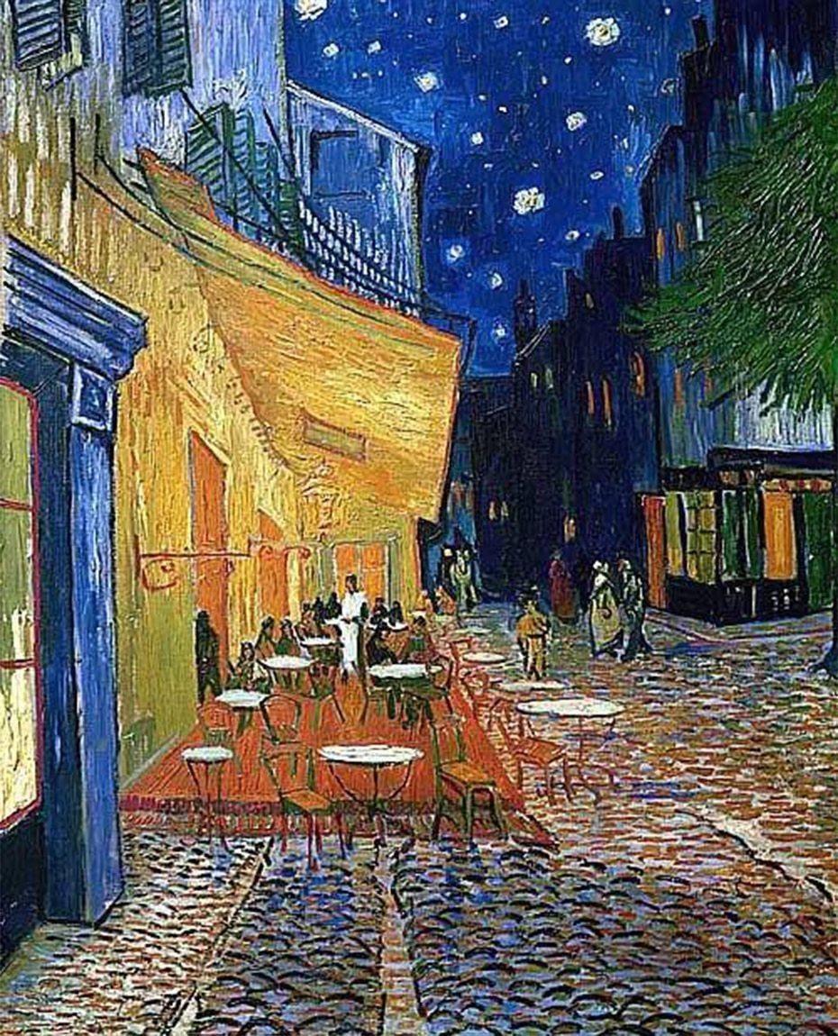 Cafe Terrasse bei Nacht - Vincent Van Gogh - Diamond Painting